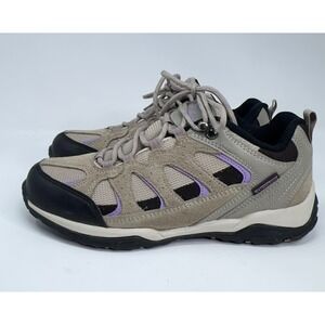 Magellan Sonora Pass Low Hiking Shoes Women's Size 8.5B 164034 Beige Purple Hike